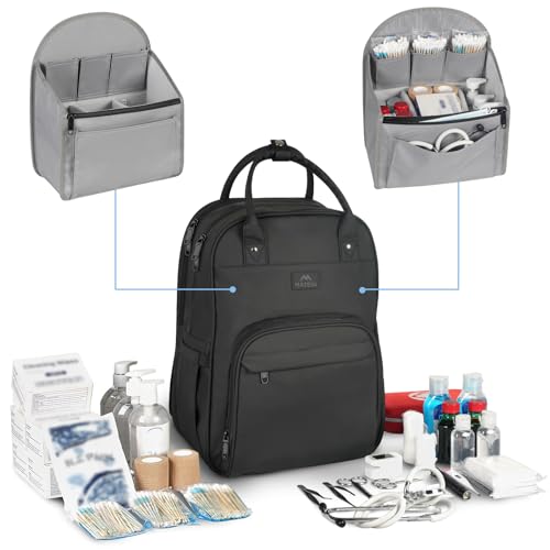 Waterproof Padded Medical Nursing Laptop Backpack with Removable Organizer E2389