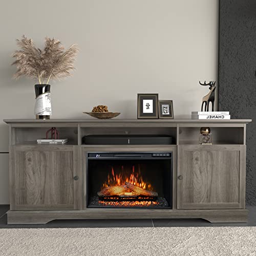 Black Electric Fireplace Insert, 750/1500W W54460