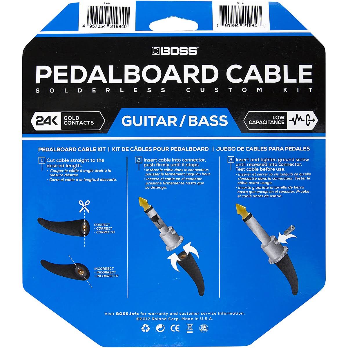 24 Solderless Pedalboard Cable Kit Y89409