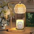 Candle Warmer Lamp with Timer & Dimmer, Height Adjustable, 2 Bulbs, Glass Shade T59134