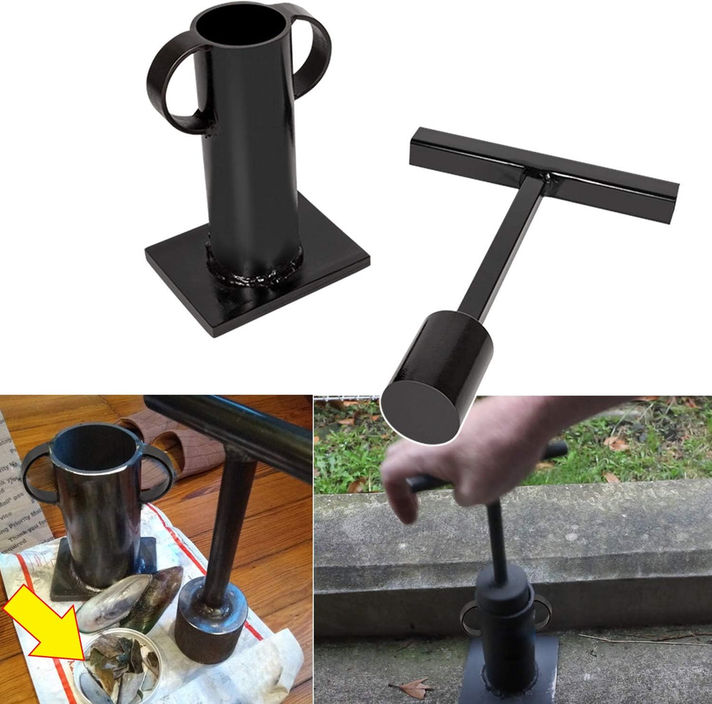 Rock Crusher Heavy Duty Frit Maker Glass Breaker Ore Crusher Gold Panning Mining Pulverizer Stone Rock Hound DIY W5124