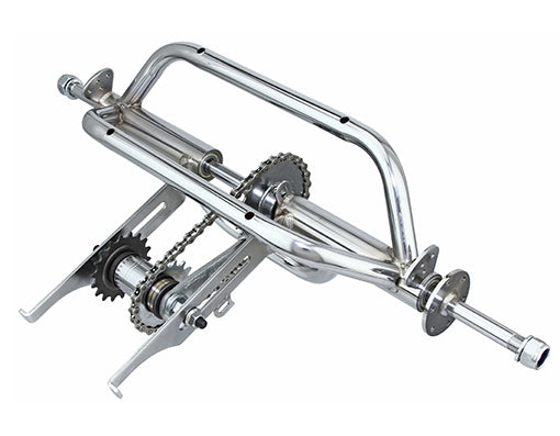 12 inch Bicycle Trike Conversion Kit with Two 12" Hollow-Hub 36 Spoke Wheels H327