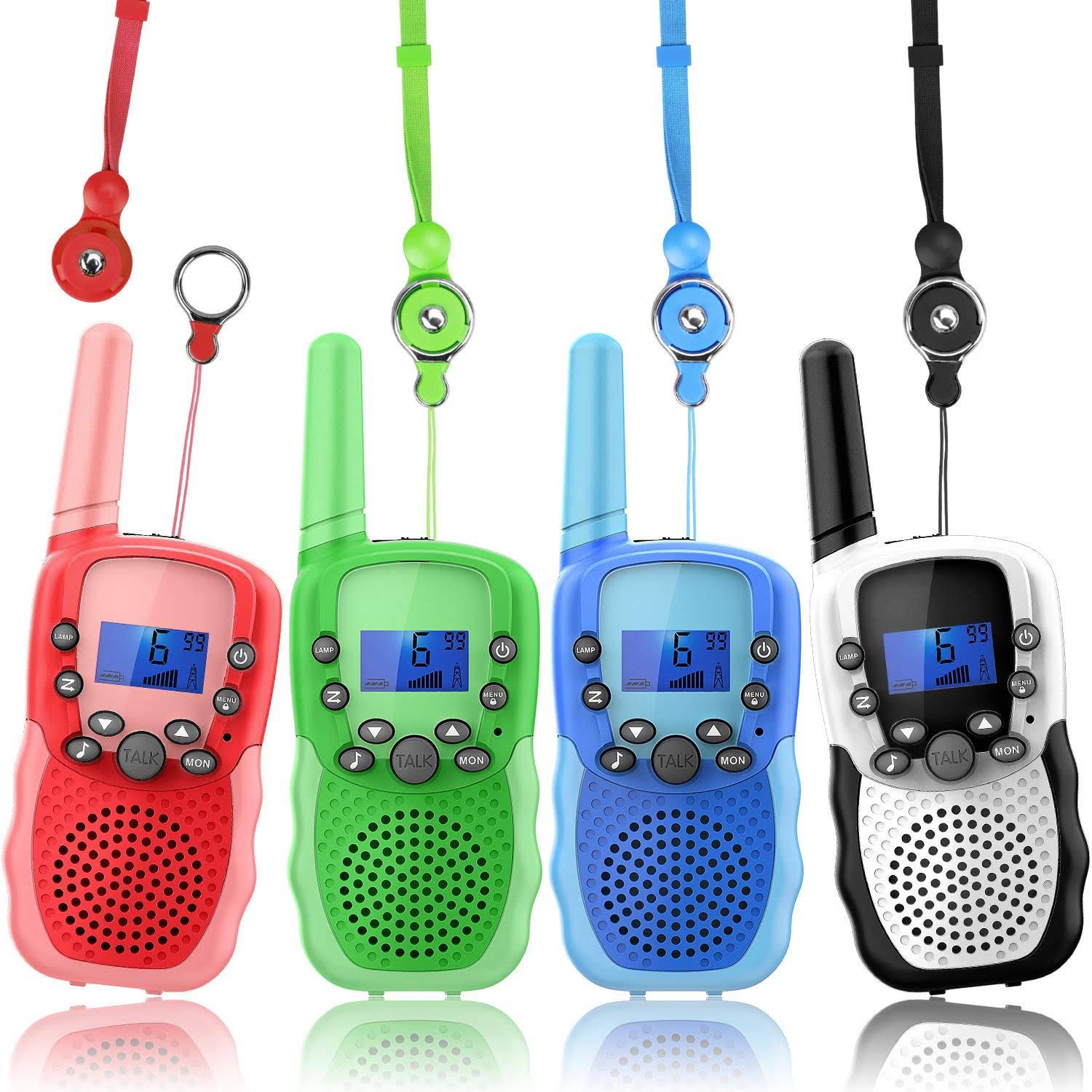 4 Pack Childrens Walkie Talkie with Flashlight D9862