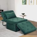 Light Blue 36" W Convertible Ottoman Bed Sleeper L933