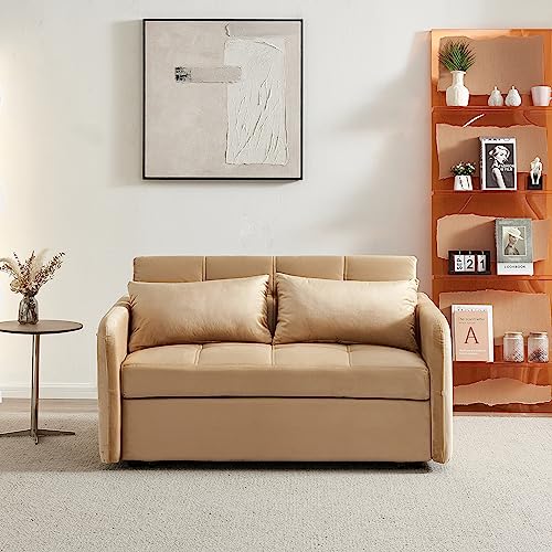 Velvet 3 in 1 Pull-Out Sleeper Sofa Chair E5253