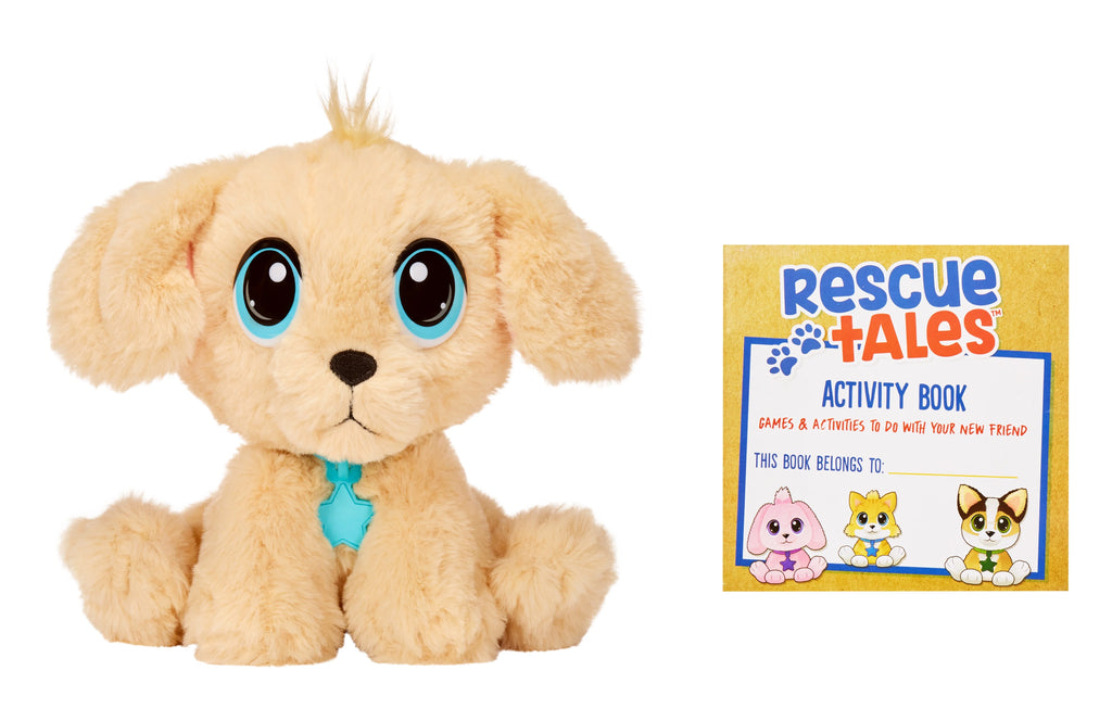 Interactive Plush Stuffed Animal Toy Dog with Collar, Tag, and House C981