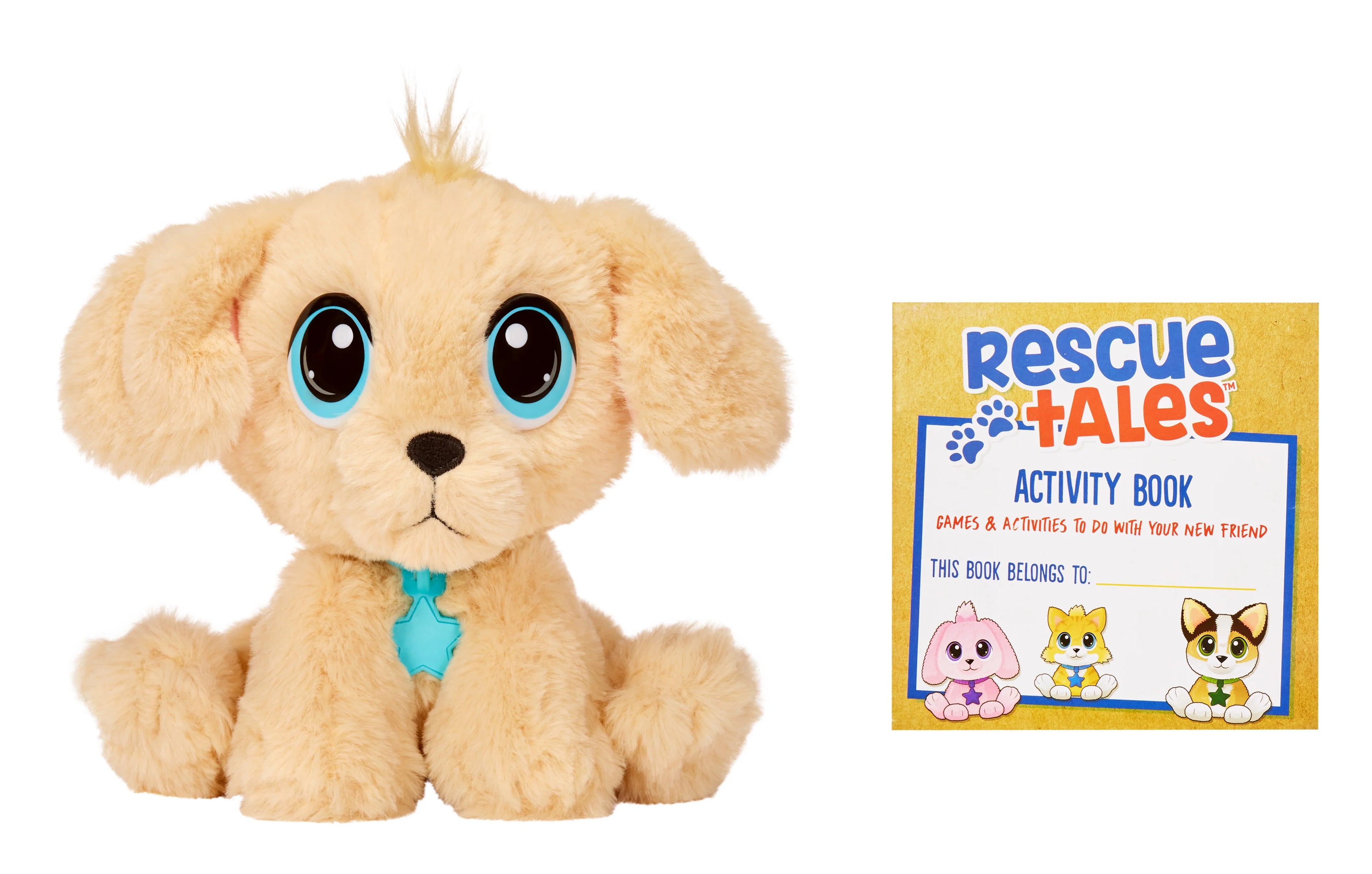 Interactive Plush Stuffed Animal Toy Dog with Collar, Tag, and House C981