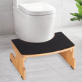 Wooden Toilet Stool Squat Adult, Extra Thick Multi-layer Wood U179855