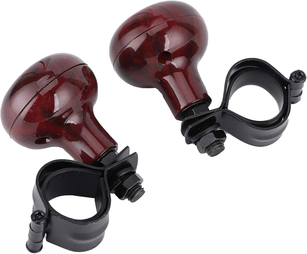 Mahogany Woodgrain Steering Wheel Spinner Knob K627