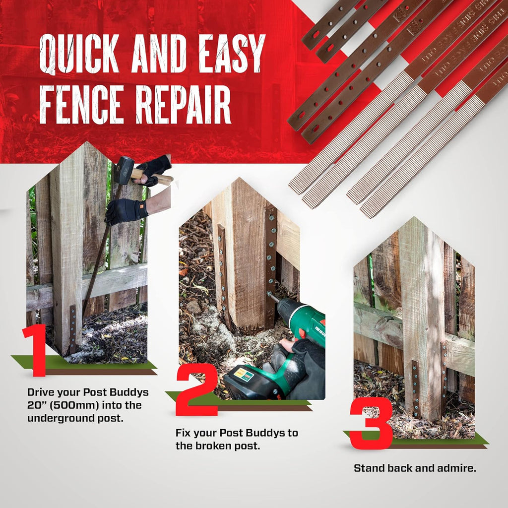 Pack of 2 Wood Post Repair O84846