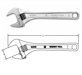 24x22 Adjustable Wrench Chrome G330