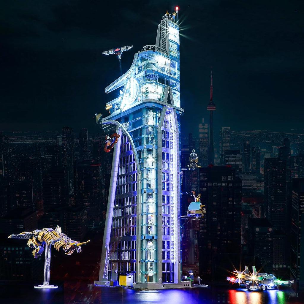 LED Light Kit for Lego Marvel Avengers Tower Set (Lights Only) Y6518