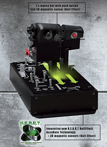 HOTAS Warthog Flight Stick TQS Mission Pack TPR Pedals O26752