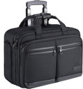 Black Rolling Laptop Bag with RFID Pockets D2416