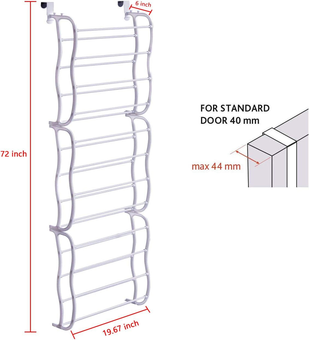 36 Pair Hanging Shoe Organizer with Hooks W433915