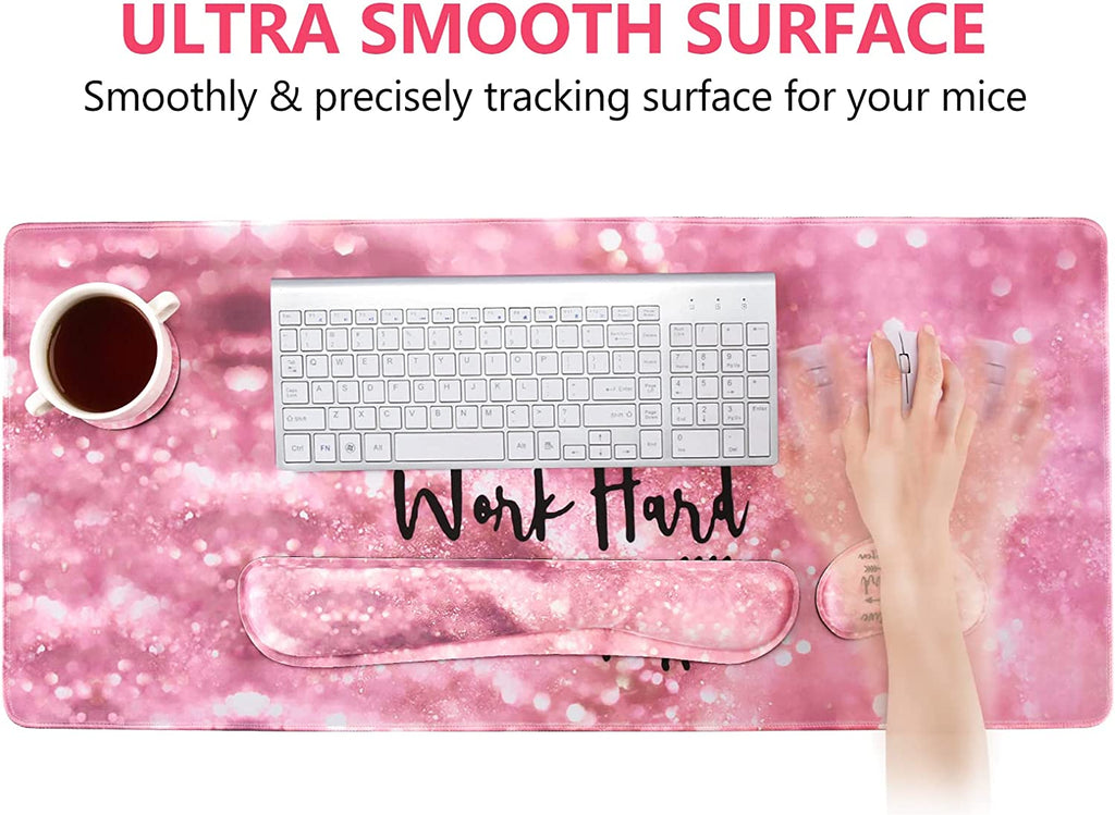 Large Gaming Mousepad with Ergonomic Keyboard Wrist Rest I691870