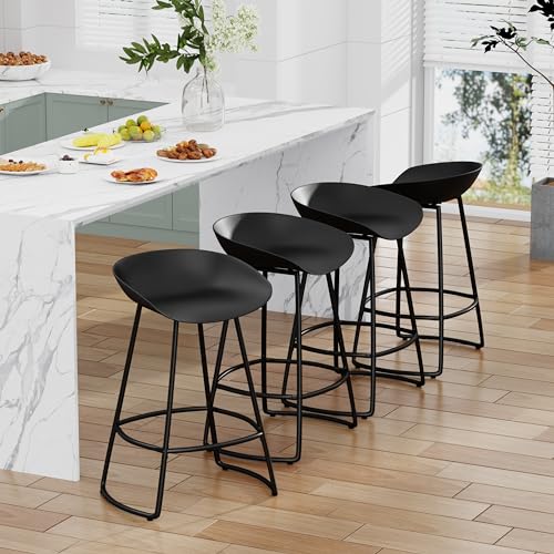 White 30" Bar Height Swivel Barstools Set of 4 T8089