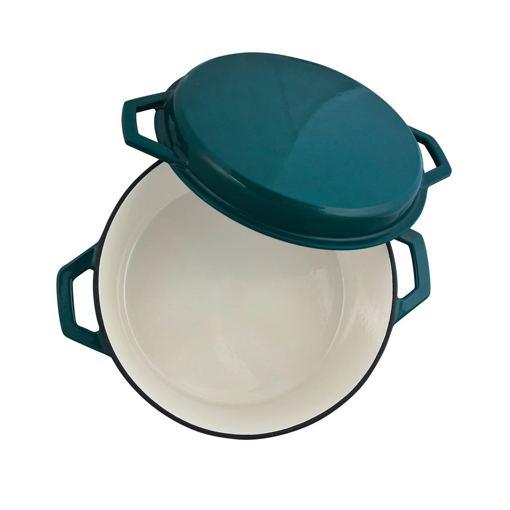 7 Quart Enameled Cast Iron Dutch Oven with Grill Lid L836530