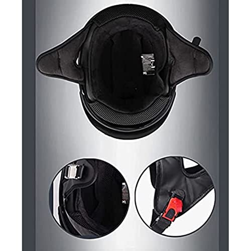 Vintage Motorcycle Half Helmet DOT Certified Lightweight Breathable with Sun Protection Goggles M71668