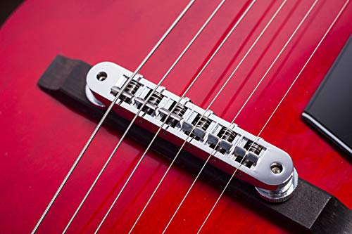 Red Hollow Body Electric Guitar R326043