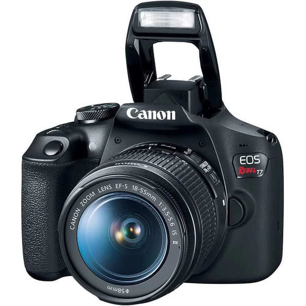 Digital SLR Camera with 24.1MP APS-C CMOS Sensor and 18-55mm f/3.5-5.6 IS II Lens (Black) + 75-300mm f/4-5.6 III Lens J617