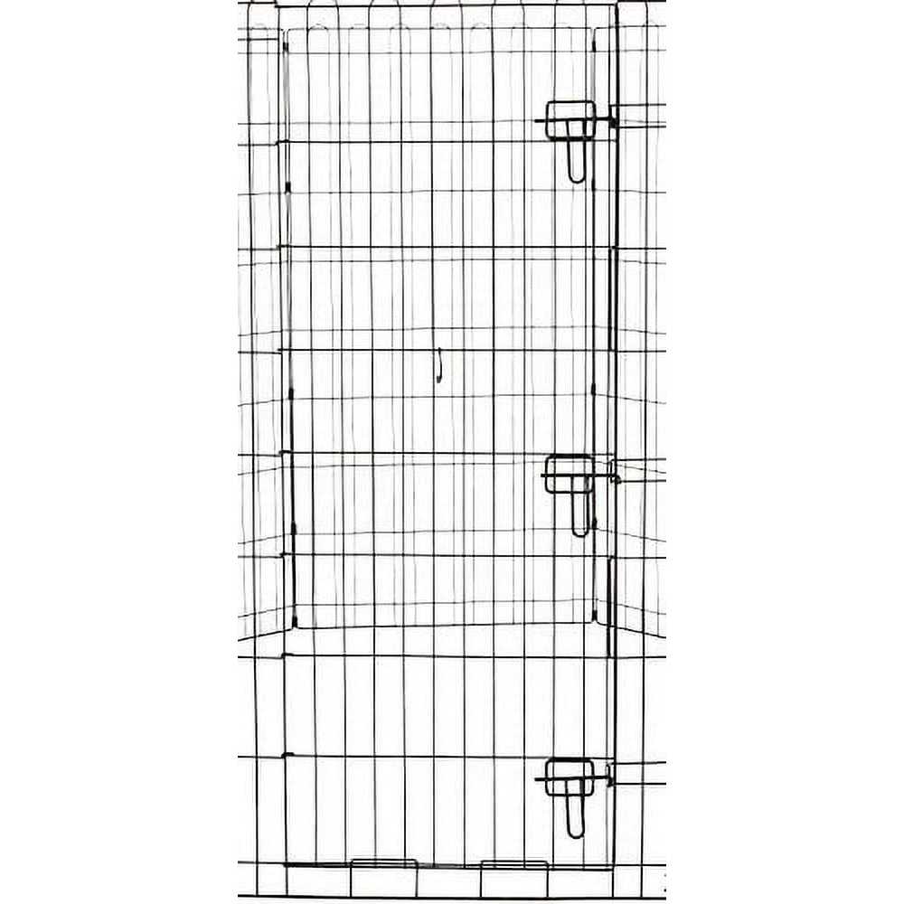 Foldable Metal Pet Dog Exercise Fence Pen with Gate A119617