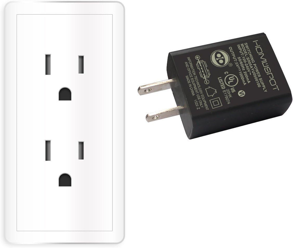 UL Certified USB Wall Charger 5v 1A 1000mA Universal Travel Power Adapter Y709