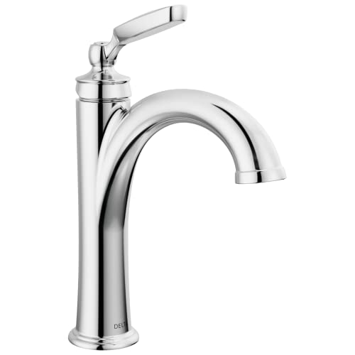 Brushed Nickel Single Hole Bathroom Faucet with Metal Push-Pop Drain Assembly A266