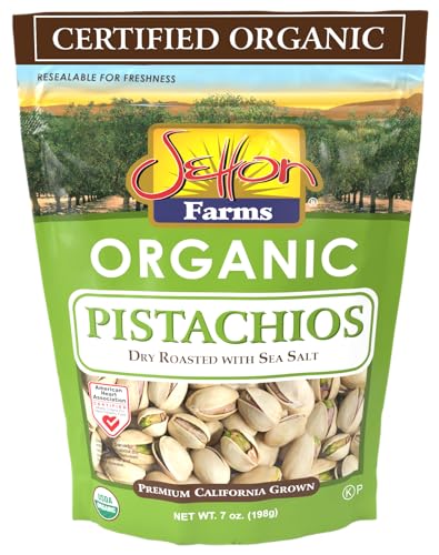 Organic Dry Roasted Pistachios with Sea Salt, 7 Oz Bag Z281552