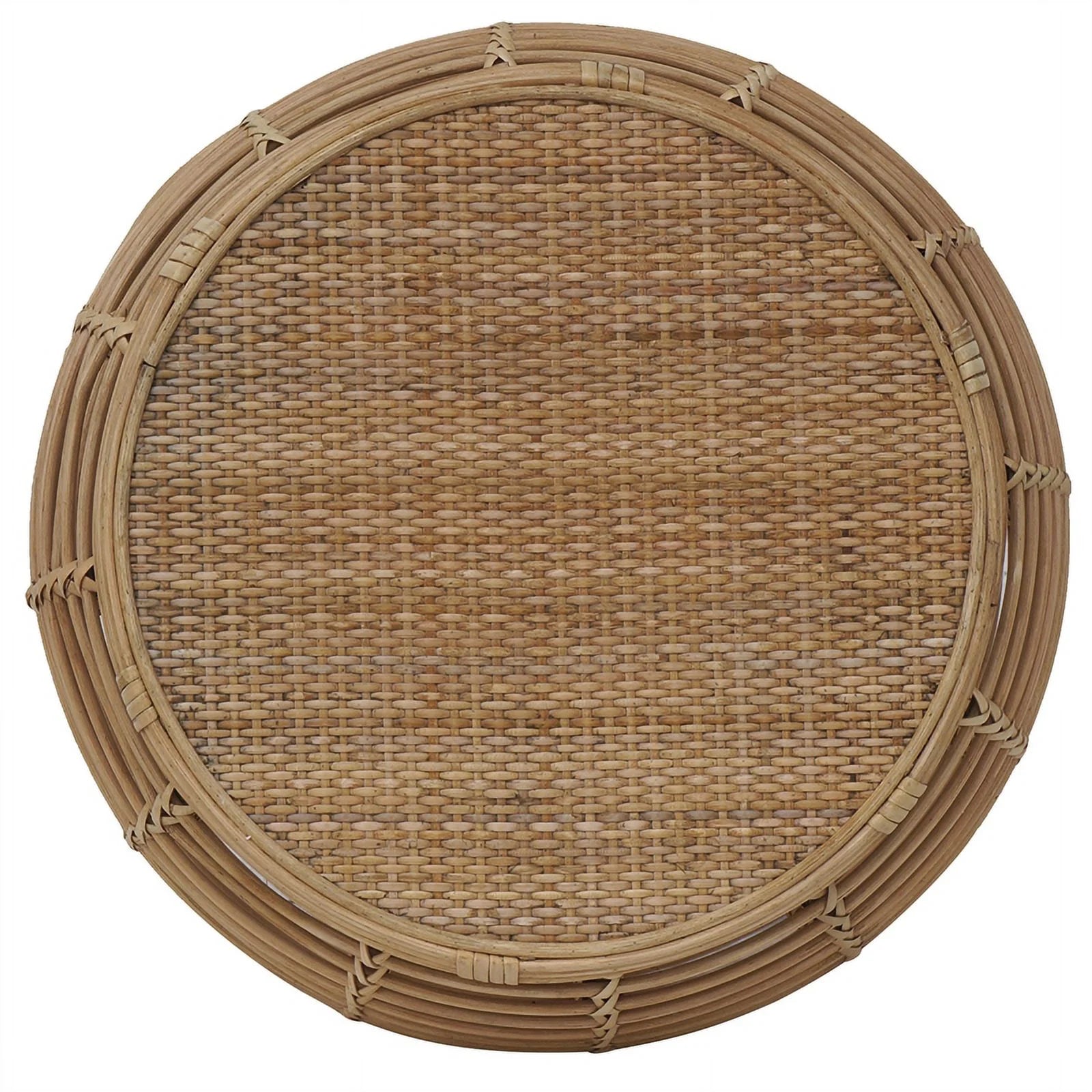 Natural Espresso Rattan End Table Z748