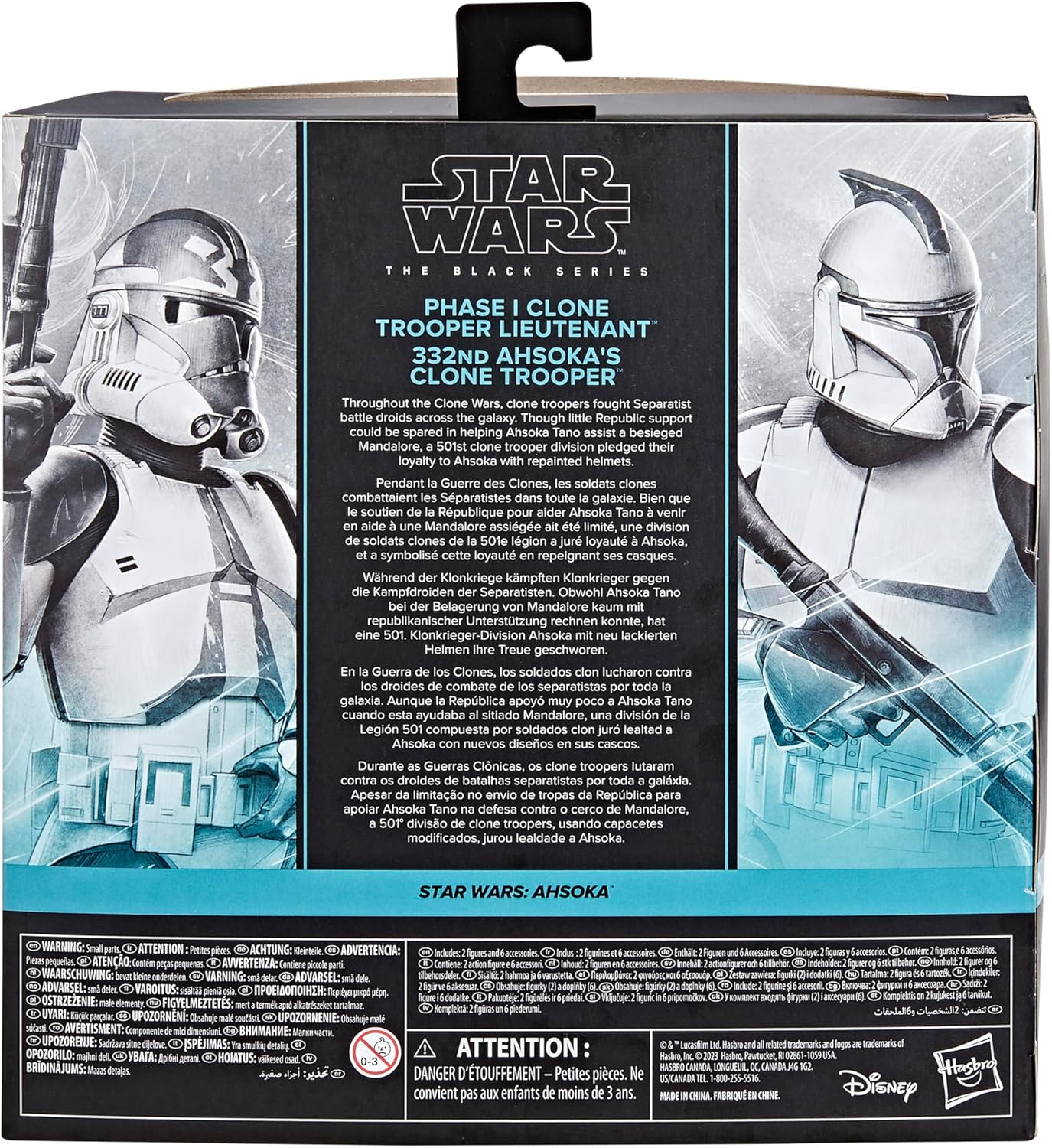 Black Series 6 Inch Action Figure Two-Pack Clone Trooper Lieutenant & 332nd Clone Trooper D13247