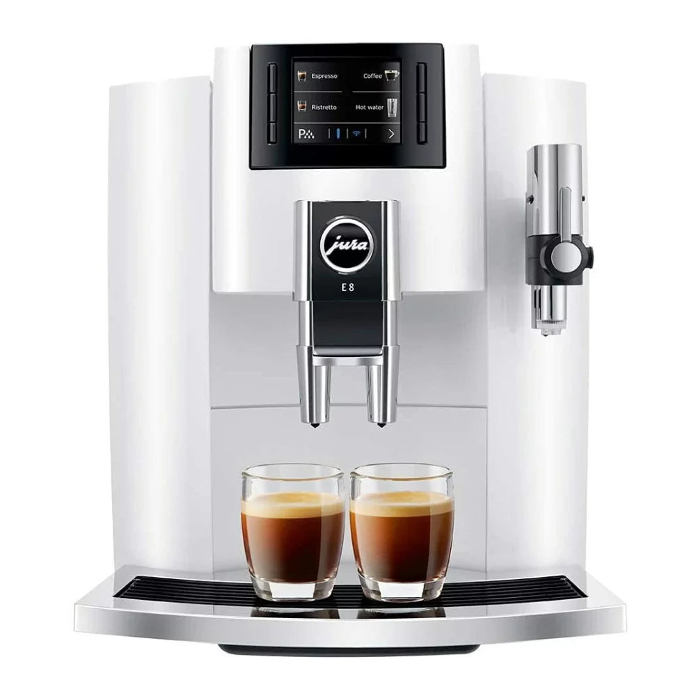 Piano White Automatic Espresso Machine with Glass Milk Container L13907