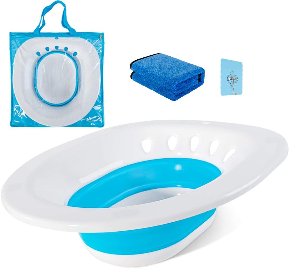 Foldable Sitz Bath Basin for Toilet Seat G3751