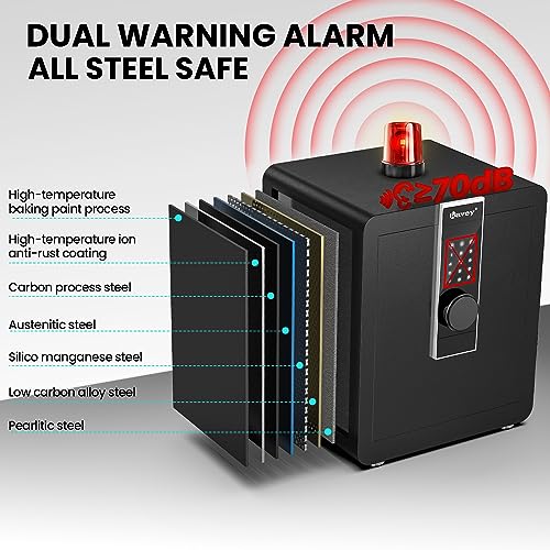 Fireproof Safe with LCD Touch Screen and Dual Alarm System T779