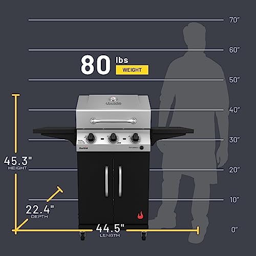 2-Burner Propane Gas Stainless Steel Grill F39262