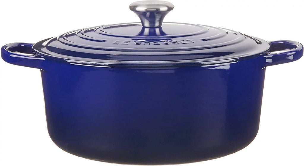Enameled Cast Iron Round Dutch Oven, 7.25 qt., Indigo J55320