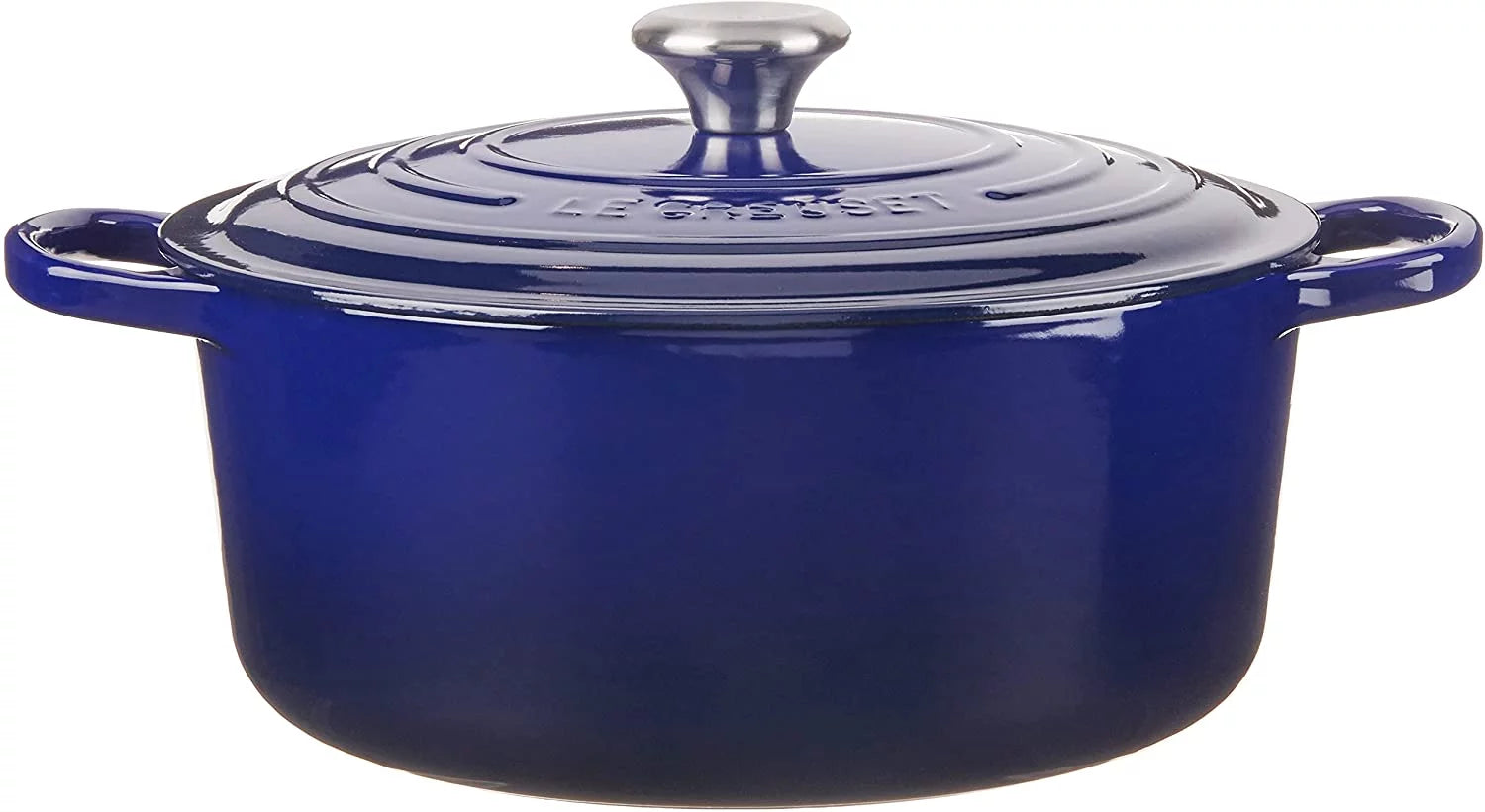 Enameled Cast Iron Round Dutch Oven, 7.25 qt., Indigo J55320