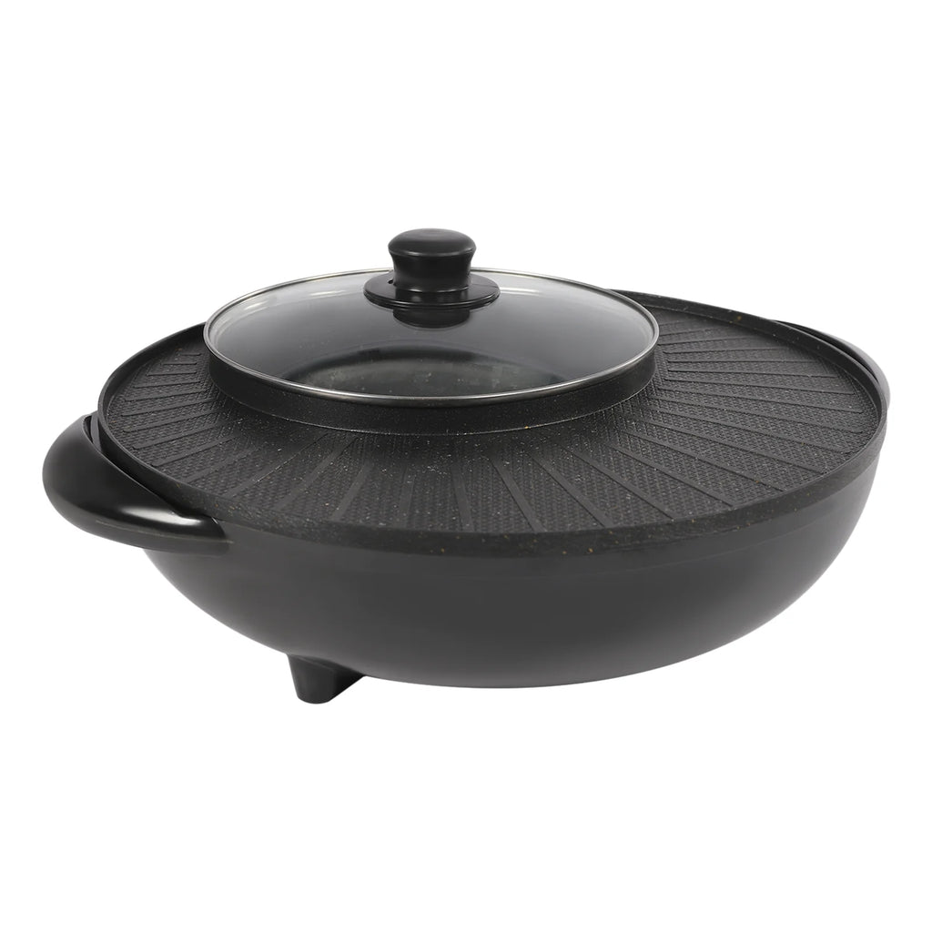 Portable Circular Hotpot Grill Combo Nonstick O955855