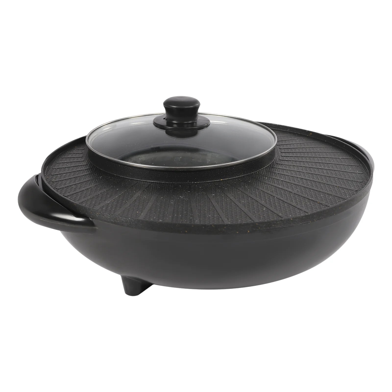 Portable Circular Hotpot Grill Combo Nonstick O955855