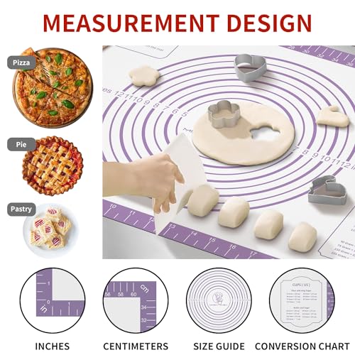 Non Stick Silicone Baking Mat with Measurement M16303