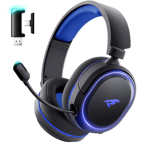 Wireless Gaming Headset with 7.1 Surround Sound, Bluetooth 5.4, Noise Canceling Mic B9224