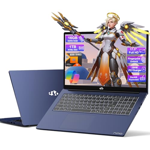 17.3 Gaming Laptop Ryzen 9 16GB RAM 1TB SSD Radeon 780M Backlit KB C3492