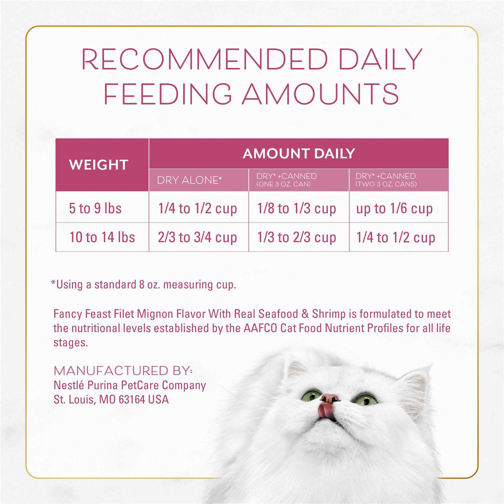 Filet Mignon Flavor Dry Cat Food with Seafood & Shrimp C335