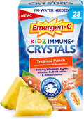 Tropical Punch Immune Support Supplement with Vitamin C, Vitamin D, B Vitamins, Zinc and Manganese - 28 Stick Packs G91289