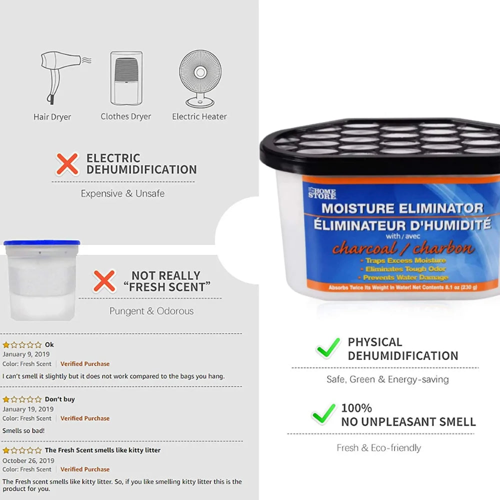 Charcoal Moisture Absorber (3 Tubs) Z731