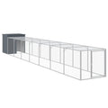 Galvanized Steel Chicken Cage with Extended Run E35298