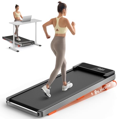 2.5HP Portable Under Desk Treadmill with Incline L939699