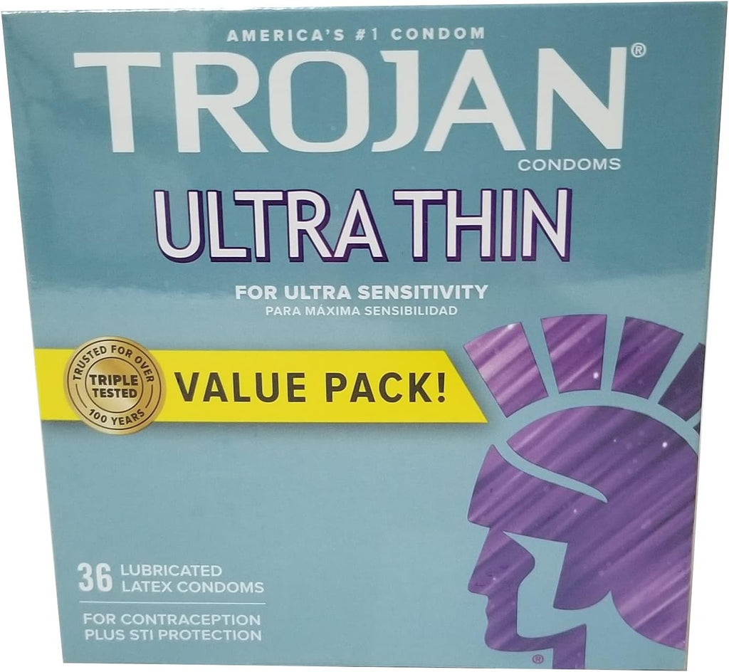 36 Count Ultra Thin Lubricated Condom C911337