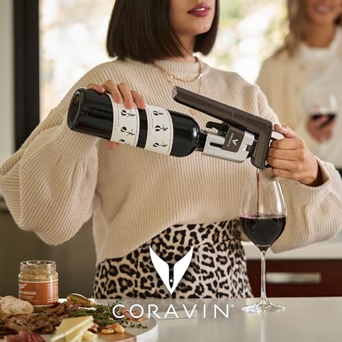 Black Wine Preservation System with 2 Argon Gas Capsules Q95273