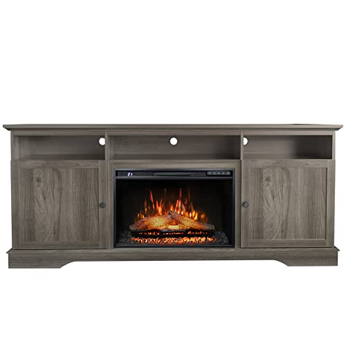 Black Electric Fireplace Insert, 750/1500W W54460